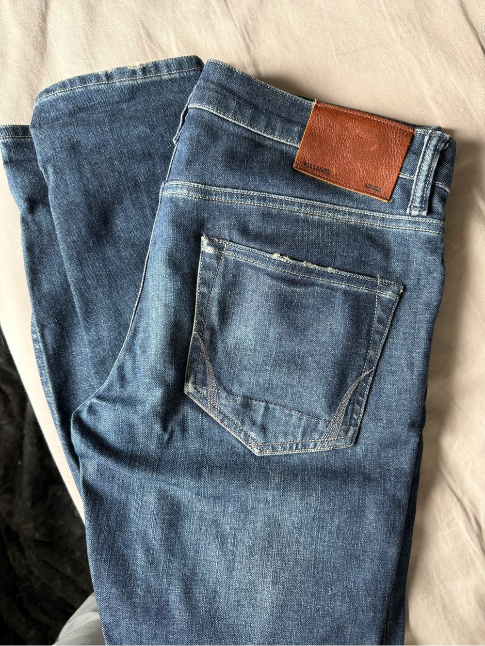 All saints men’s cigarette denim 30 x 32
